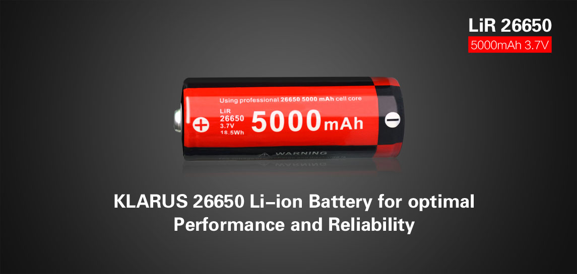 Klarus Battery 26650 5000mAh