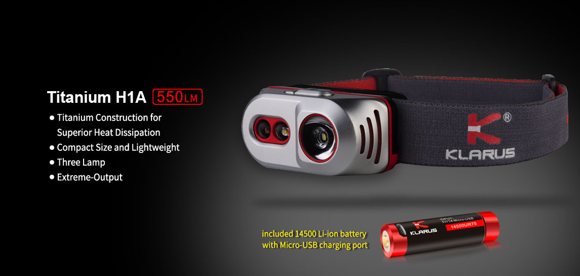 Klarus Headlamp H1A Titanium
